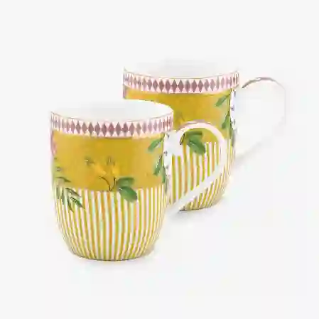 Resim La Majorelle İkili Sarı Küçük Mug Seti 145 ml.