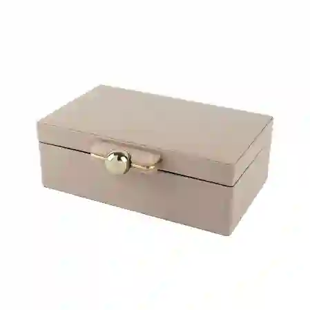 Resim Mikasa Moor Rex Pembe Deri Gold Kulplu Kutu 27X20X9Cm