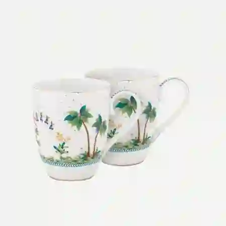Resim Jolie İkili Beyaz Büyük Mug Seti 350 ml.