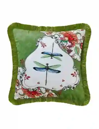 Resim ALLURE YUSUFÇUK DESENLİ KADİFE YASTIK 43*43 CM &Chiara Alessi&