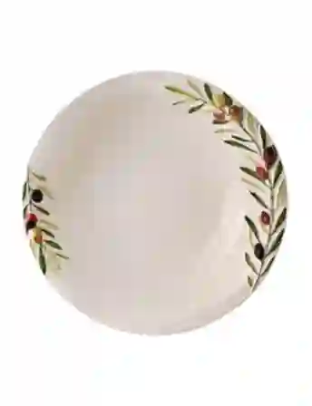 Resim Zeytinli Tabak 22,5 cm