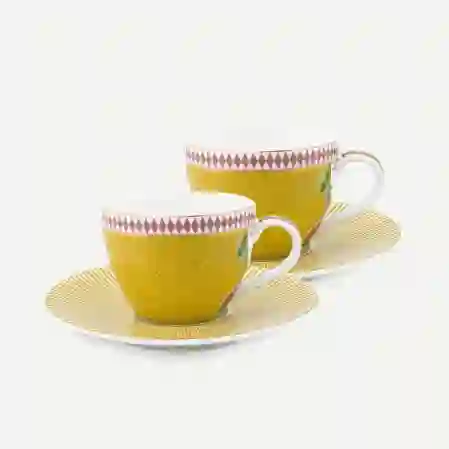 Resim Pip Studio La Majorelle İkili Sarı Kahve Fincanı Seti 120ml