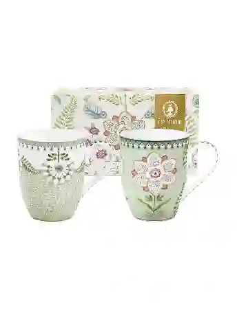 Resim Pip Studio Lily & Lotus İkili Yeşil Büyük Mug Seti 350 ml.