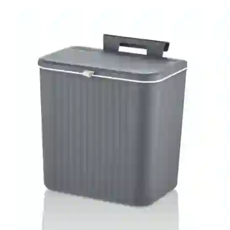 Resim Kosova Çift Yön Kapak Antrasit Çöp Kovası