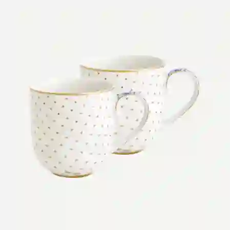 Resim Pip Studio Royal Beyaz  İkili Küçük Mug Seti