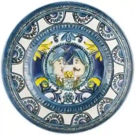 Resim MAVİ BAROK TABAK 21,5 CM