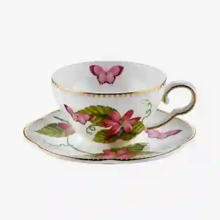 Resim Laura Pembe 2li Türk Kahvesi Fincan Seti &Chiara Alessi&