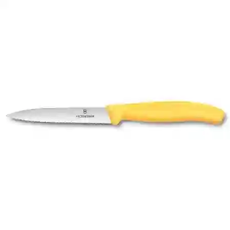 Resim Victorinox Swıss Classıc Soyma Bıçağı 10Cm Turtıklı,Sarı