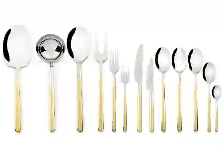 Resim Mikasa Moor Dolce Gold 90 Parça Çatal Kaşık Bıçak Seti