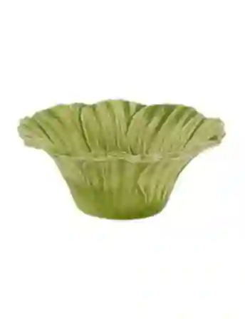 Resim Maria Flor Çiçekli Yeşil Kase 16 cm