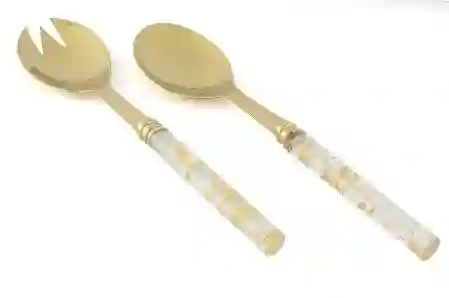 Resim Gold Epoksi Salata Servis Seti