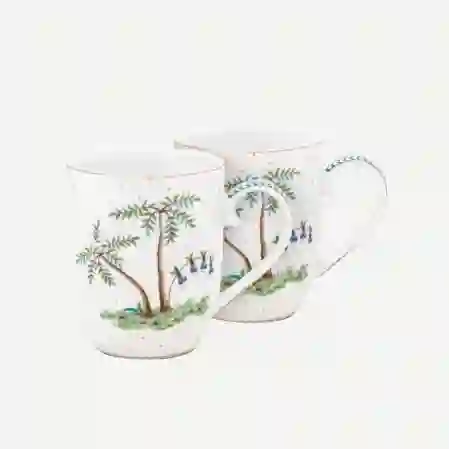 Resim Pip Studio Jolie İkili Beyaz Küçük Mug Seti 145ml