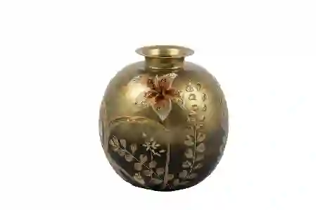 Resim Mikasa Moor Altın Çiçekli Küp 36X37Cm