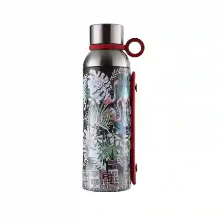Resim Bugatti Termo Taşıma Kulplu Paslanmaz Çelik La Vılle Desenli Termos 1500Ml
