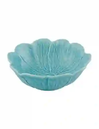 Resim Flora Çiçek Formlu Mavi Kase 17 cm