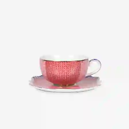 Resim Pip Studio Pembe Porselen Kahve Fincanı 125ml Royal Collection