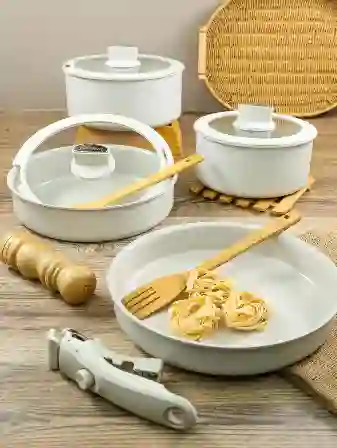 Resim Paçi Belariva Easy Cook Antrasit 8 Parça Tencere Seti