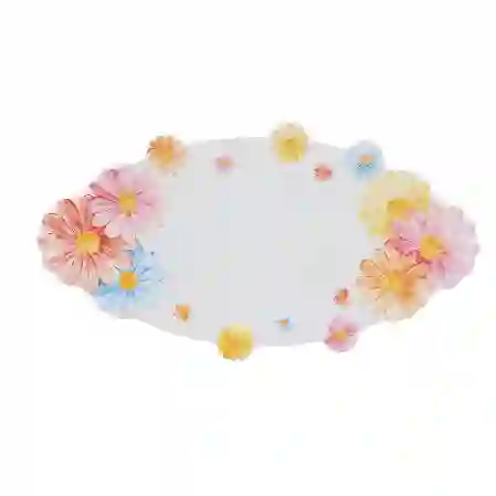 Resim Florısta Melamın 54Cm Tepsi