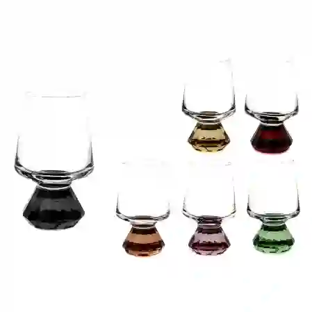 Resim Bonny Renkli Ayaklı 6lı Shot Bardak