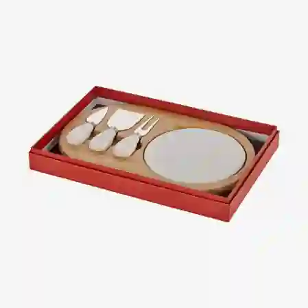 Resim Chiara Alessi Acacia Elegance Kahverengi Ahşap Peynir Sunum Tabağı  &Chiara Alessi&