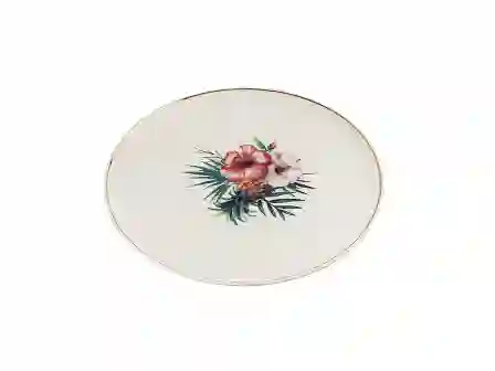 Resim Porland Exotic Desen Düz Tabak 20Cm