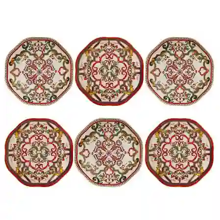 Resim Velora Bone 20 Cm 6Lı Tabak Seti