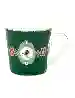 Resim Pip Studio Love Birds Koyu Yeşil Madalyon Desenli Mug 250 ml