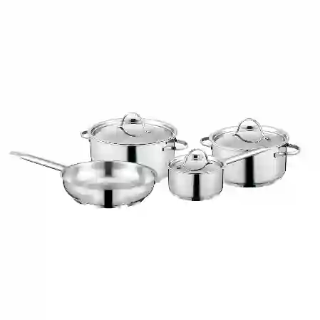 Resim Berghoff Essentials 7 Parça Paslanmaz Çelik Tencere Seti