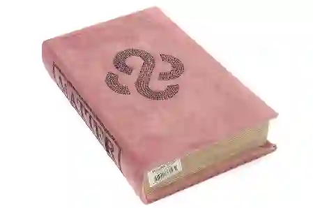 Resim Mikasa Moor Pembe Kadife Kitap Kutu 26x17x5cm