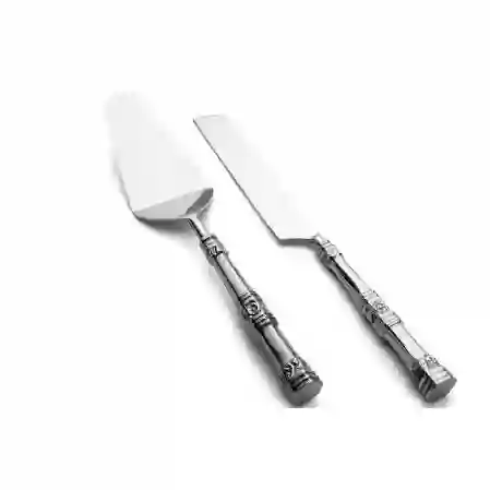 Resim Mikasa Moor Shay Gümüş 2li Kek Servis Seti