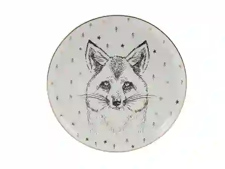 Resim Porland Forest Fox Düz Tabak 20Cm 04Lfh000457