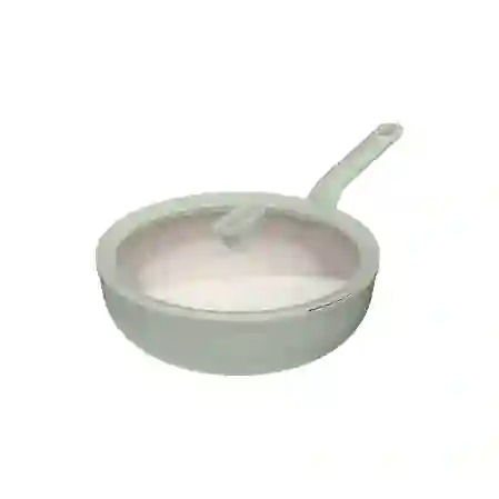 Resim Berghoff Balance Sage Yapışmaz Seramik Kapaklı Wok Tava 28 cm