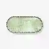 Resim Lily & Lotus Yeşil Oval Servis Tabağı 25 cm