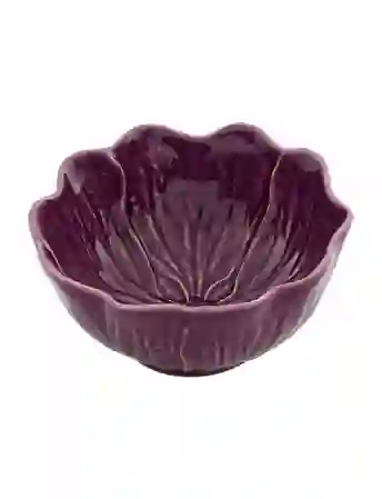 Resim Flora Çiçek Formlu Mor Kase 17 cm