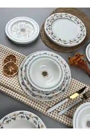Resim Porser Sunflower Yemek Takımı 6 Kişilik 24 Parça