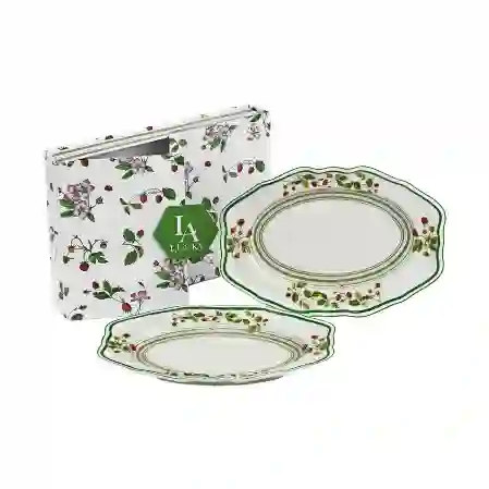 Resim Blassom Bone 2Lı Oval Tabak Seti
