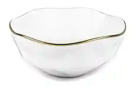 Resim Mikasa Moor Beyaz Gold Rimli Porselen Kase 24X11Cm