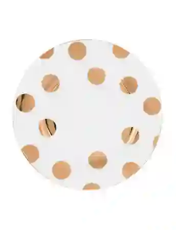 Resim Pip Studio Dot Delight  Altın / Beyaz Tabak 23 cm