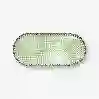 Resim Lily & Lotus Yeşil Oval Servis Tabağı 25 cm