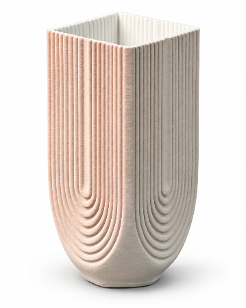 Resim Mikasa Moor Pembe Porselen Vazo 18X41Cm