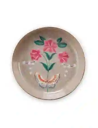 Resim Pip Studio Blushing Birds Haki Çay Tabağı 9cm